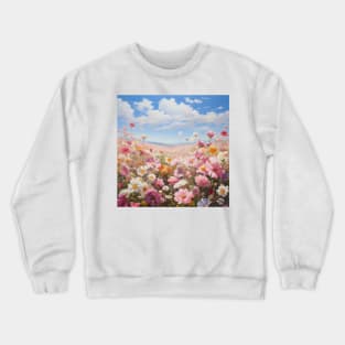 Field of Flowers in the Midday Crewneck Sweatshirt